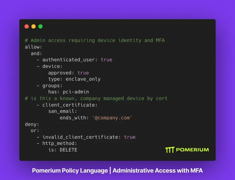 Administrative Access With MFA