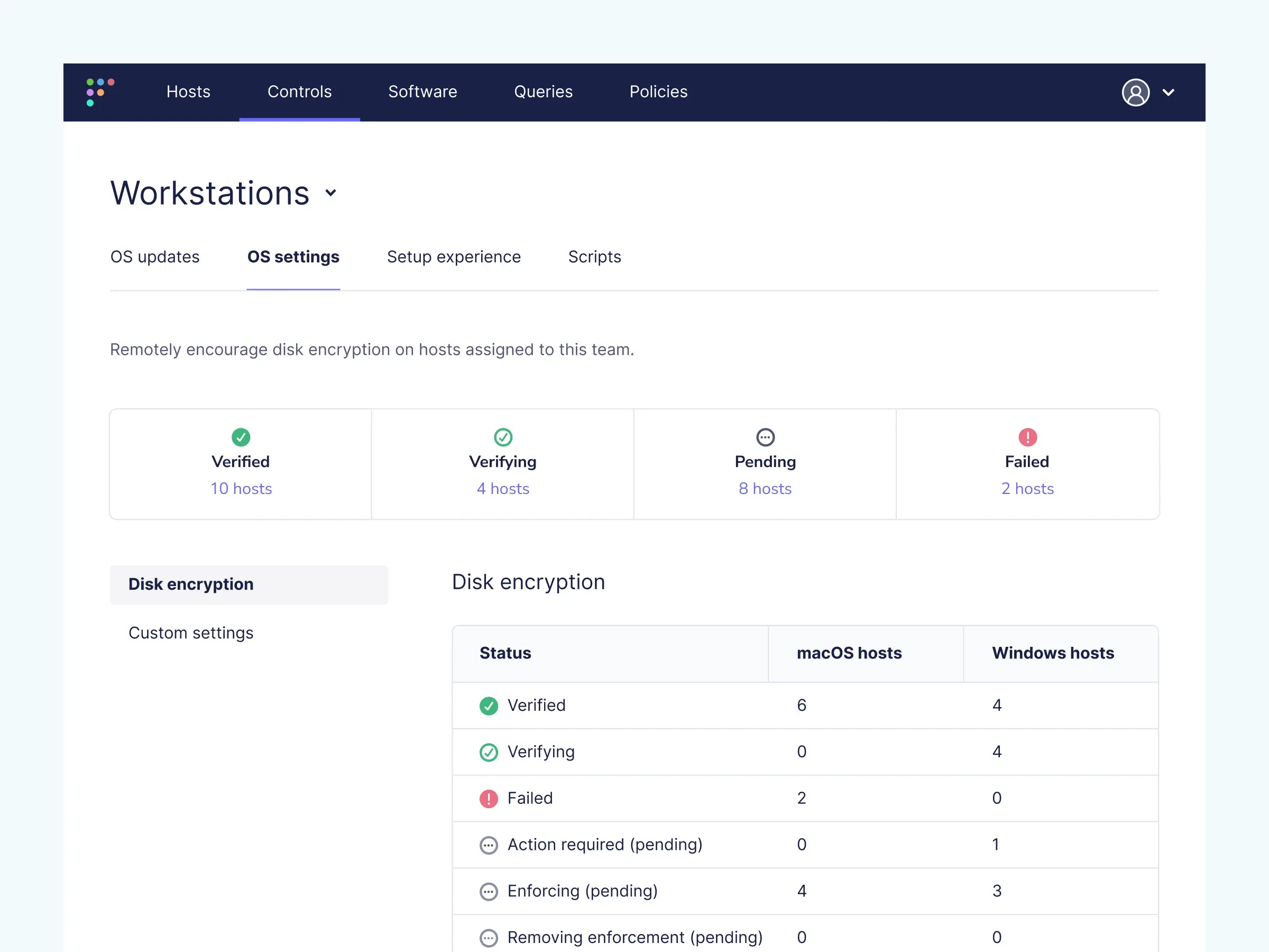 Fleet MDM Disk Encryption