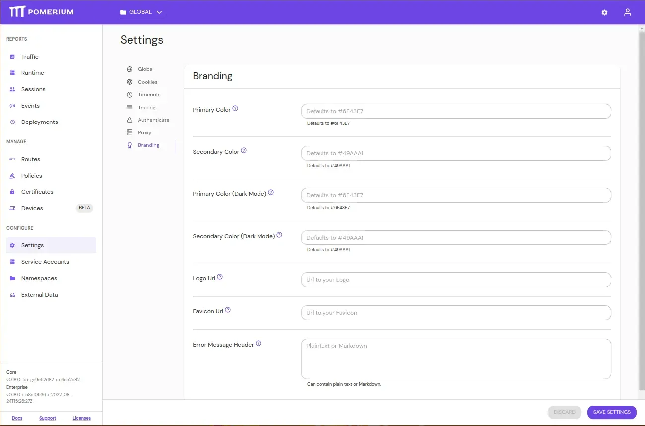 Customize your preferred settings